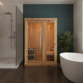 1-2 Person Indoor Traditional Cedar Sauna Harvia Heater