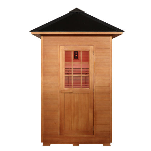 Eagle 2 Person Outdoor Traditional Wet/Dry Sauna with 4.5kW Harvia Heater