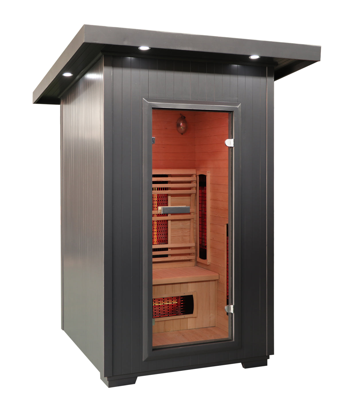 Logan 2-Person Modern Outdoor Infrared Sauna