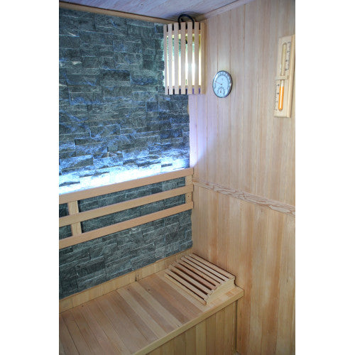 Westlake 3-Person Luxury Indoor Traditional Sauna with 6kW Harvia Heater