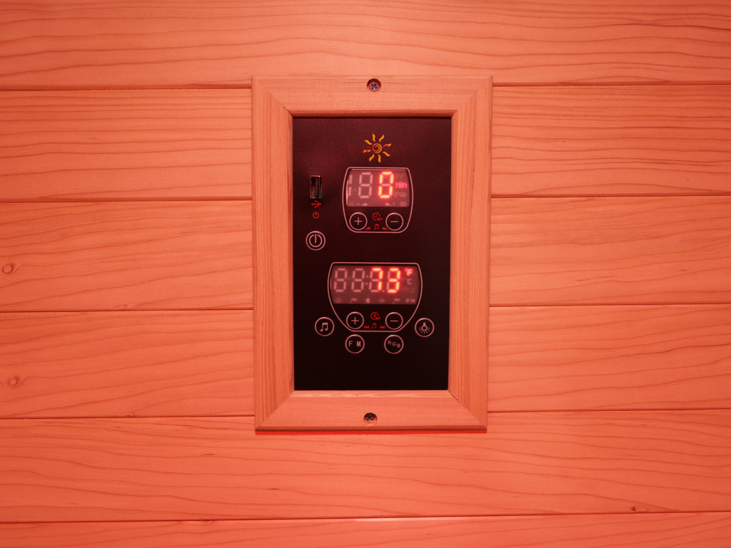 Logan 2-Person Modern Outdoor Infrared Sauna