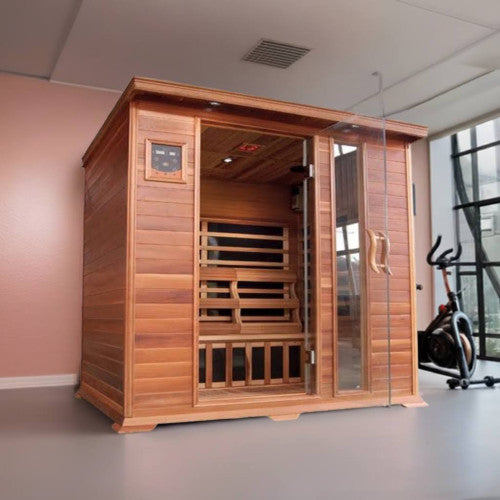 3-Person Indoor Infrared Cedar Sauna