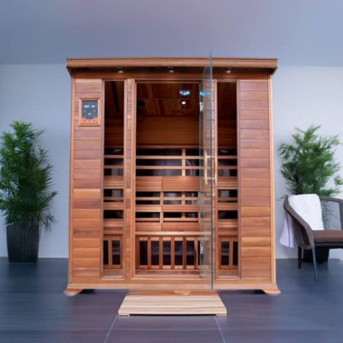 4-Person Indoor Infrared Cedar Sauna