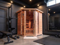 4-Person Indoor Infrared Corner Cedar Sauna