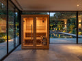 4-Person Indoor Traditional Sauna Double Bench with 6kW Harvia Heater