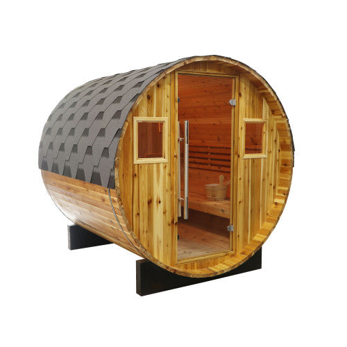 Aurora 2-4 Person Traditional Barrel Sauna