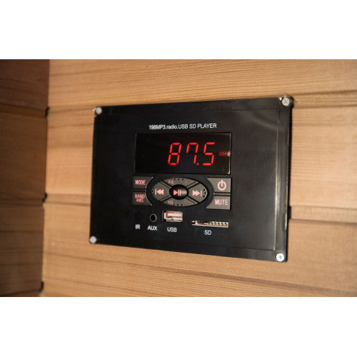 4-Person Indoor Infrared Corner Cedar Sauna