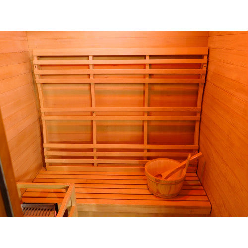 Eagle 2 Person Outdoor Traditional Wet/Dry Sauna with 4.5kW Harvia Heater