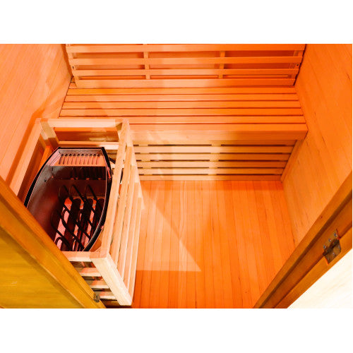 Eagle 2 Person Outdoor Traditional Wet/Dry Sauna with 4.5kW Harvia Heater
