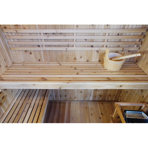 3 Person Indoor Traditional Sauna Double Bench