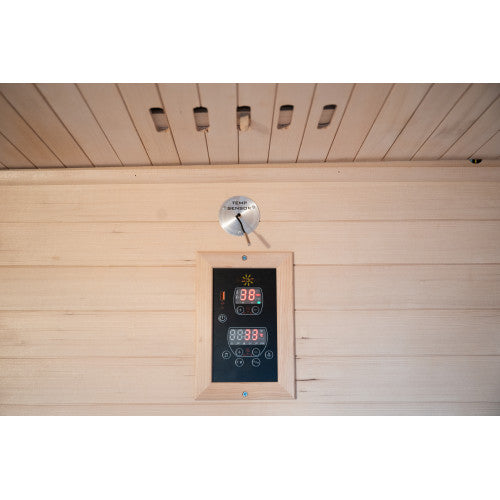 Waverly 3-Person Outdoor Traditional Sauna With Harvia Heater