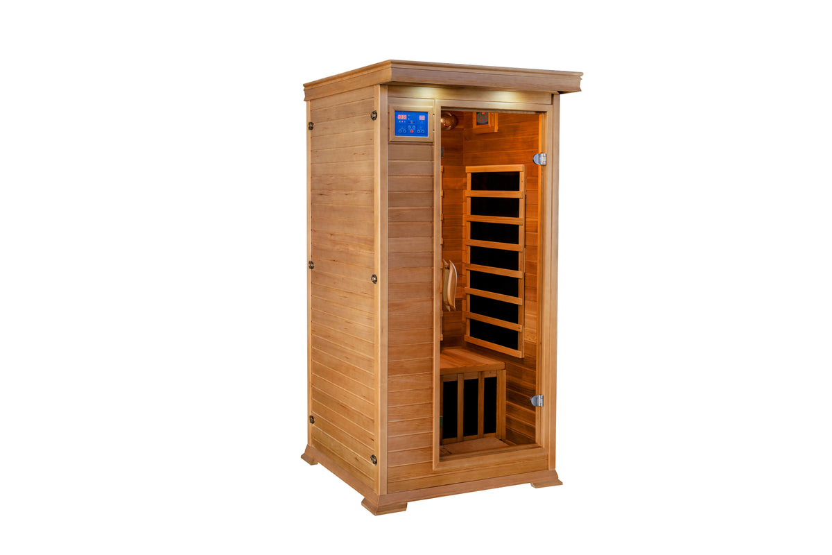 1-2 Person Indoor Infrared Cedar Sauna