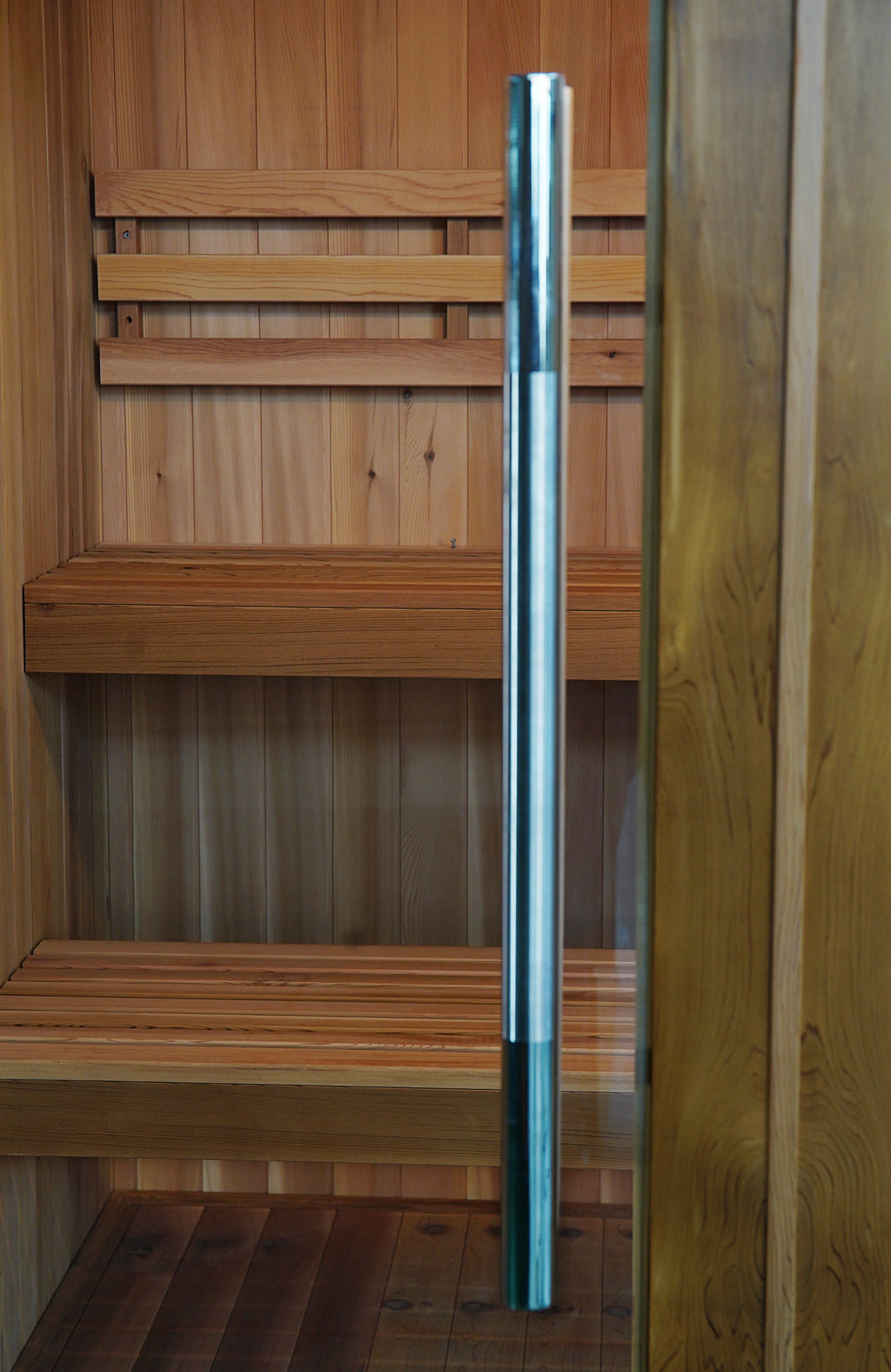 4-Person Indoor Traditional Cedar Sauna with Double Bench and 8kW Harvia Heater