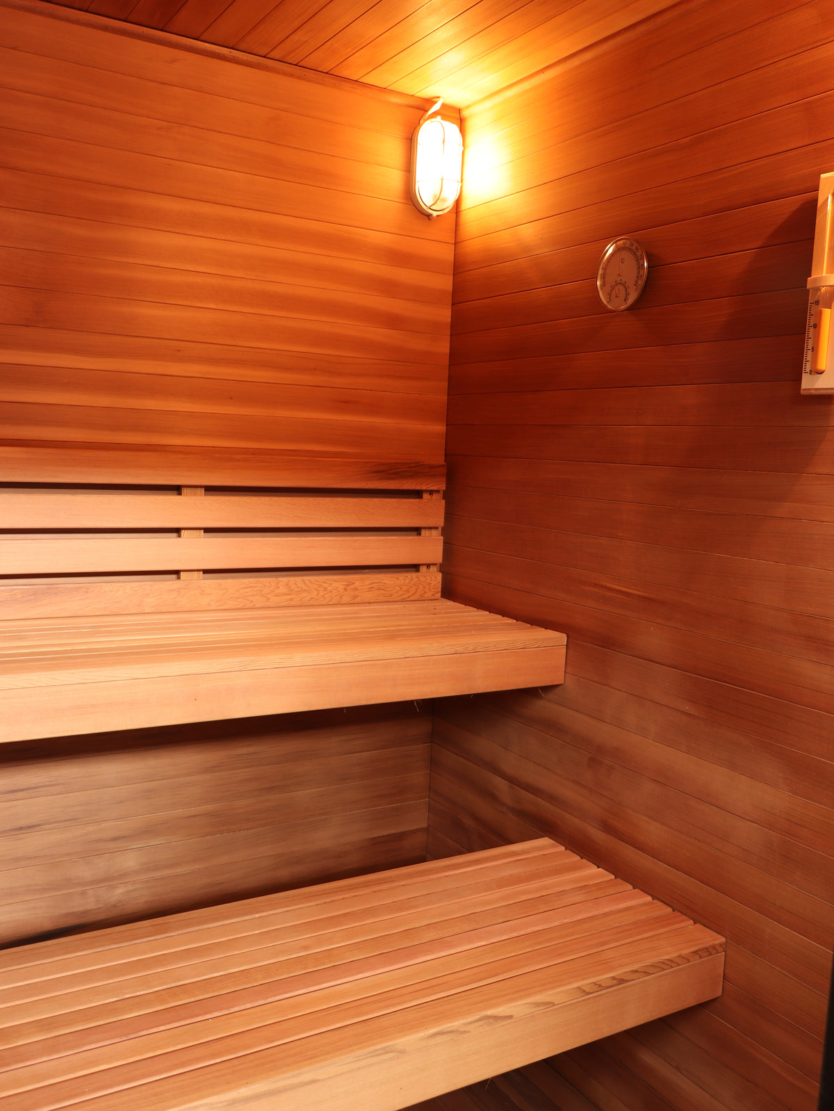 Cayman 4-Person Outdoor Traditional Wet/Dry Sauna with 6kW Harvia Heater
