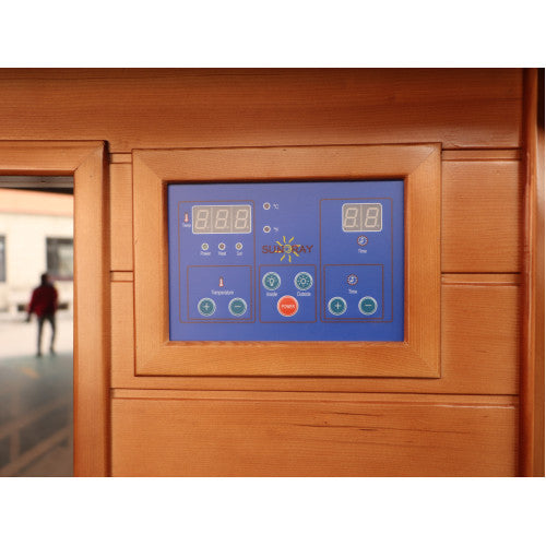 4-Person Indoor Infrared Corner Cedar Sauna