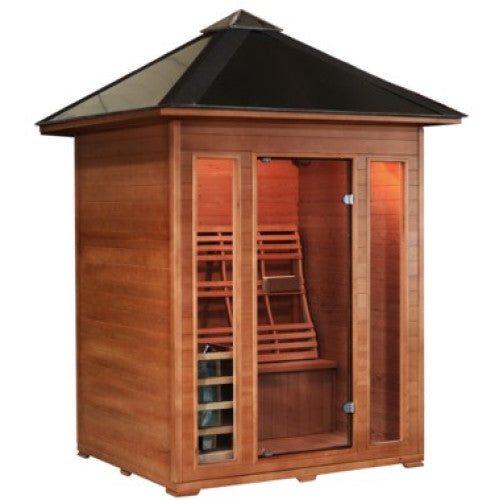 Waverly 3-Person Outdoor Traditional Sauna With Harvia Heater