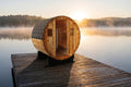 Aurora 2-4 Person Traditional Barrel Sauna