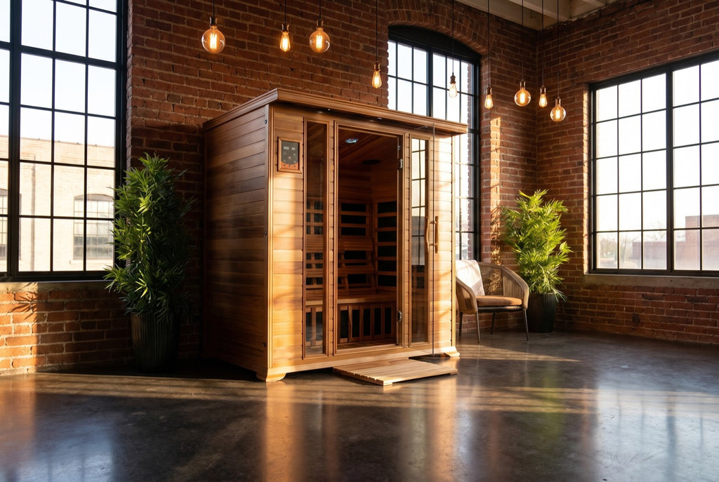 4-Person Indoor Infrared Cedar Sauna