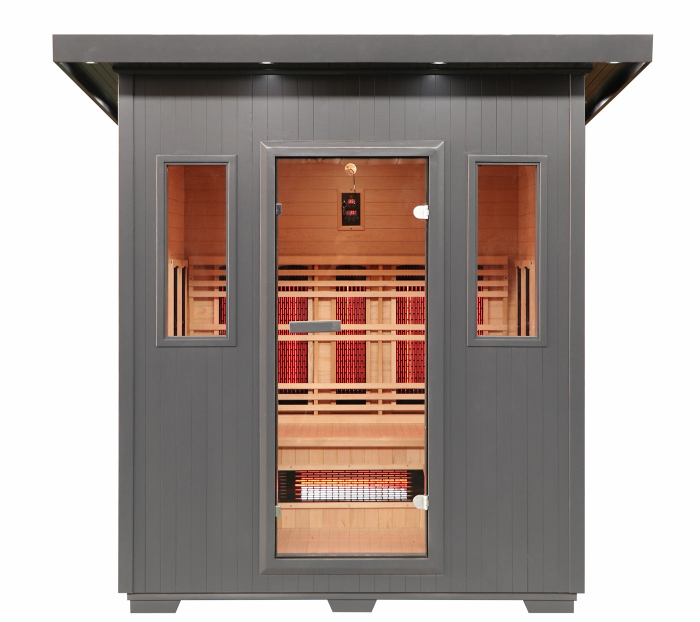 Pacific 4-Person Modern Outdoor Infrared Sauna